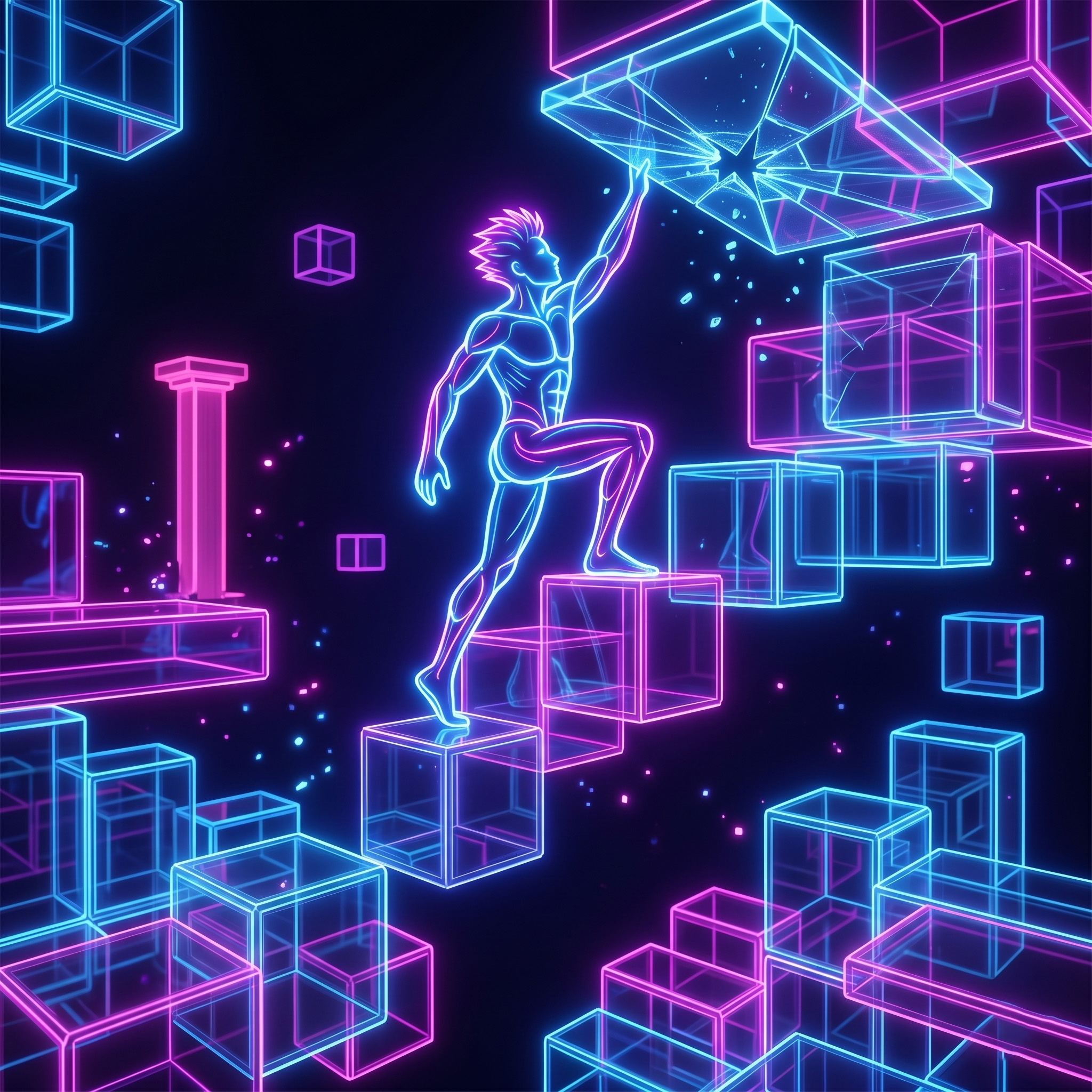 Neon Climber